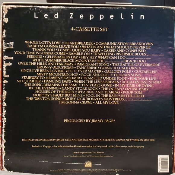 Led Zeppelin 4 cassette Atlantic 7 - Picture 5 of 5